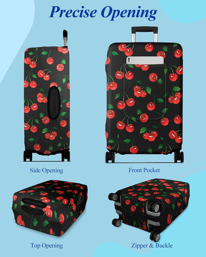 Luggage Cover for Suitcase Tsa Approved Protector - Luggage Sleeve Large Suit Case Cover Travel Stretch Baggage Case Protective Washable Fit 18-32 Inch Spaceship M