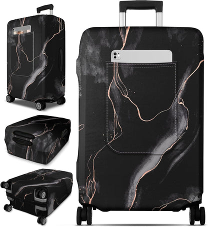 Luggage Cover for Suitcase Tsa Approved Protector - Luggage Sleeve Large Suit Case Cover Travel Stretch Baggage Case Protective Washable Fit 18-32 Inch Spaceship M