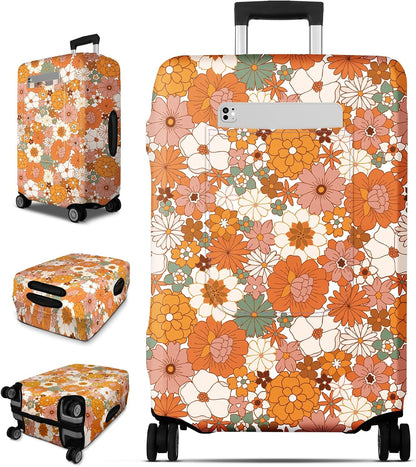 Luggage Cover for Suitcase Tsa Approved Protector - Luggage Sleeve Large Suit Case Cover Travel Stretch Baggage Case Protective Washable Fit 18-32 Inch Spaceship M