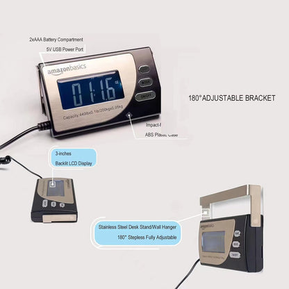 Digital Shipping Postal Scale with Tare Function, Heavy Duty Weighing Platform, 660 lb Capacity, 1 Ounce Readability, Portable, Black
