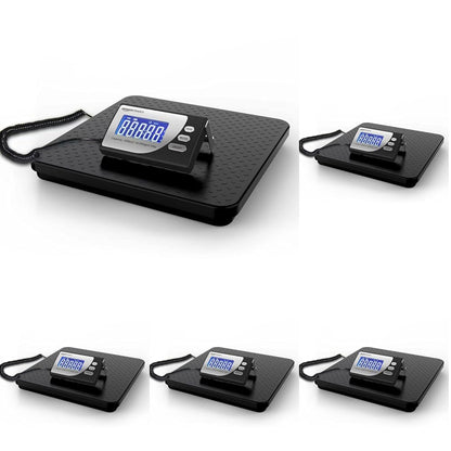 Digital Shipping Postal Scale with Tare Function, Heavy Duty Weighing Platform, 660 lb Capacity, 1 Ounce Readability, Portable, Black