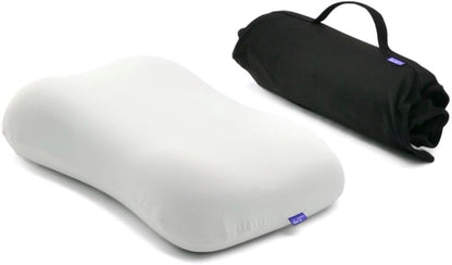 Travel Deep Sleep Pillow – Compact Memory Foam Neck Pillow for Sleeping, Portable Pillow for Hotels, Camping, Side & Back Sleepers, On-the-Go – Wellness Green