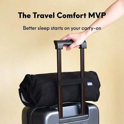 Travel Deep Sleep Pillow – Compact Memory Foam Neck Pillow for Sleeping, Portable Pillow for Hotels, Camping, Side & Back Sleepers, On-the-Go – Wellness Green