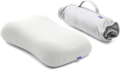 Travel Deep Sleep Pillow – Compact Memory Foam Neck Pillow for Sleeping, Portable Pillow for Hotels, Camping, Side & Back Sleepers, On-the-Go – Wellness Green