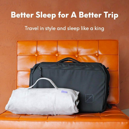 Travel Deep Sleep Pillow – Compact Memory Foam Neck Pillow for Sleeping, Portable Pillow for Hotels, Camping, Side & Back Sleepers, On-the-Go – Wellness Green