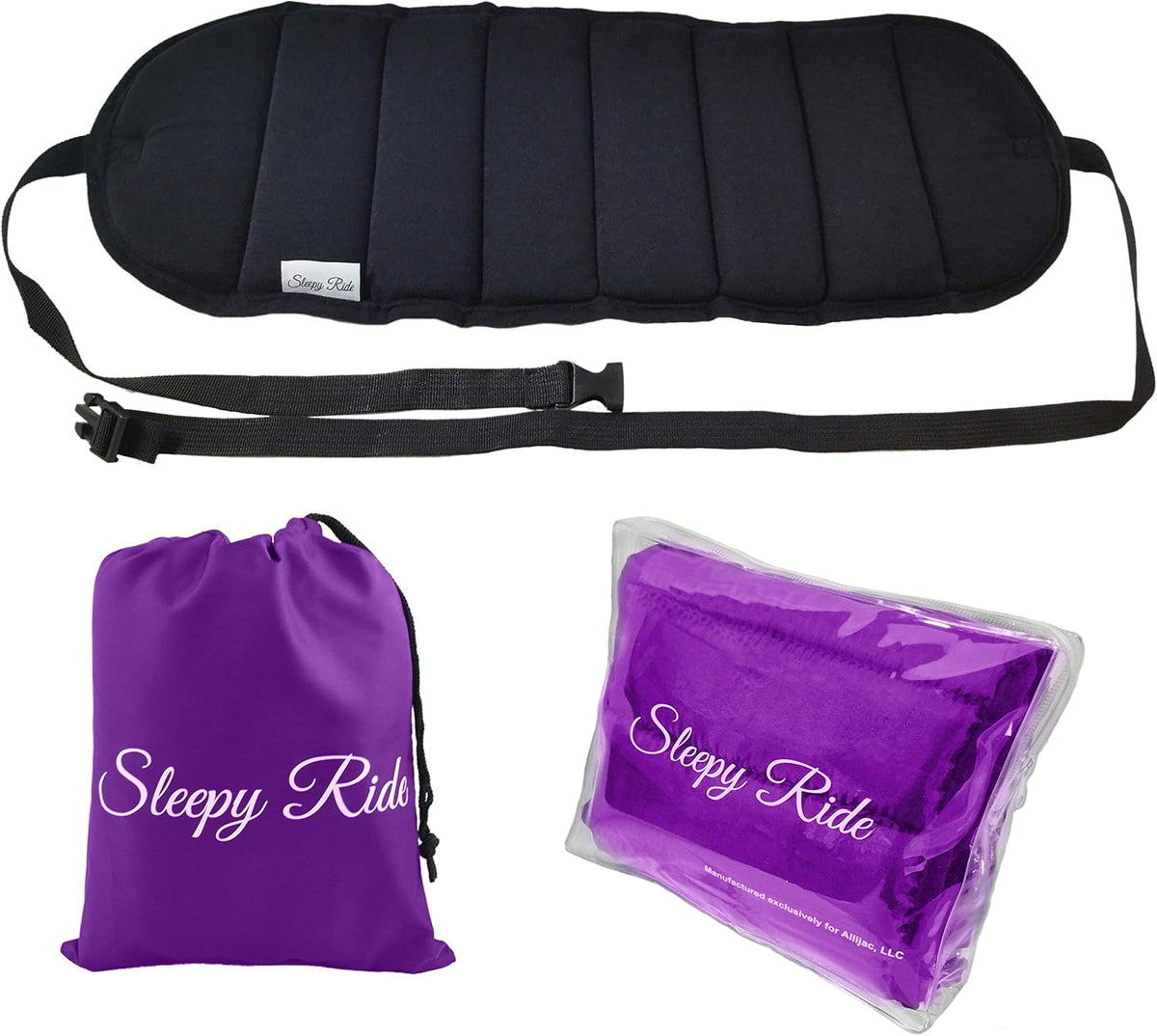 Airplane Footrest Made with Premium Memory Foam - Airplane Travel Accessories - Helps to Prevent Swelling and Soreness - Provides Comfort for Shorter Legs (Jet Black)