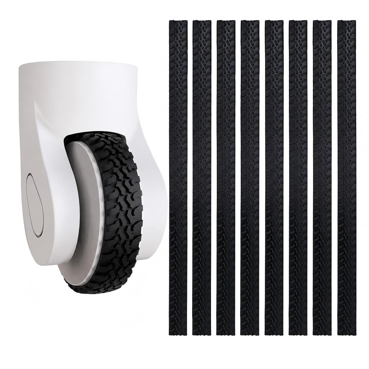 Silicone Luggage Wheel Covers, 8 Pcs Noise Reducing Protectors