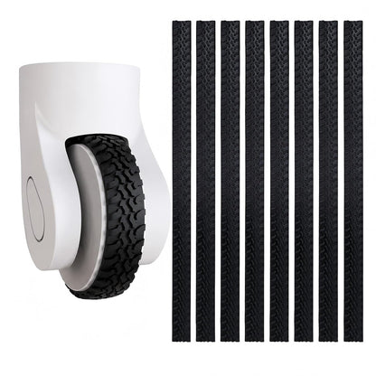 Silicone Luggage Wheel Covers, 8 Pcs Noise Reducing Protectors