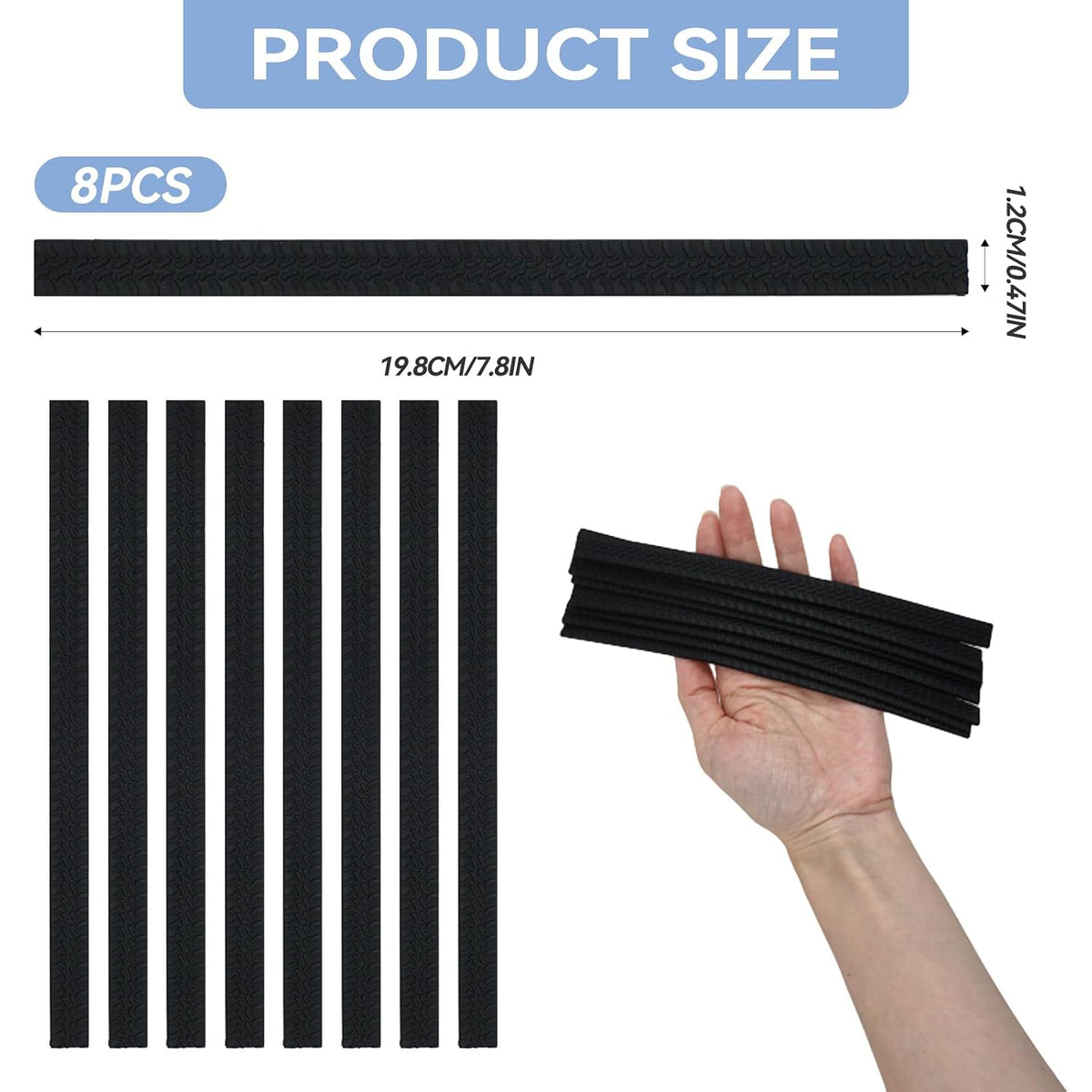 Silicone Luggage Wheel Covers, 8 Pcs Noise Reducing Protectors