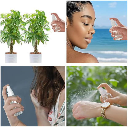 4Pk Clear Empty Travel Spray Bottles, Leakproof for Toner Face Hair