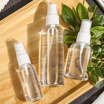 4Pk Clear Empty Travel Spray Bottles, Leakproof for Toner Face Hair