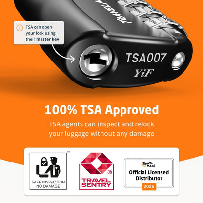 TSA Approved Luggage Locks, Travel Combination Cable Locks
