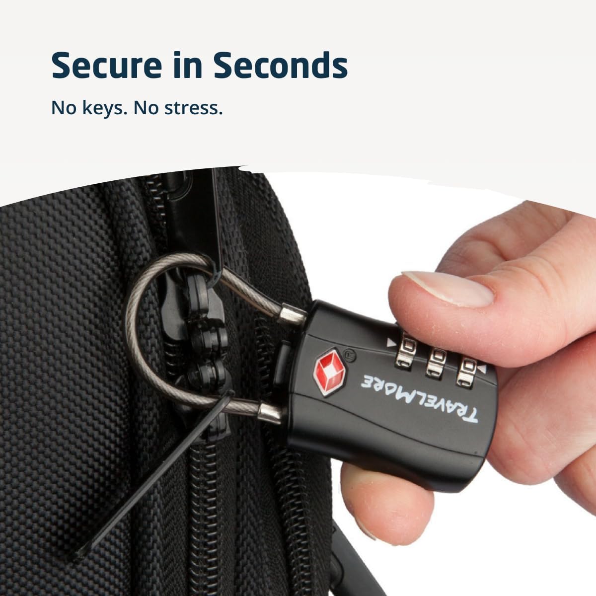TSA Approved Luggage Locks, Travel Combination Cable Locks