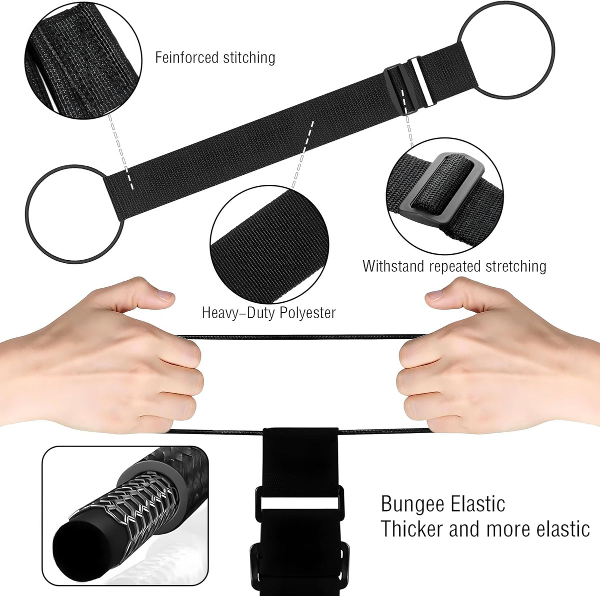 3PCS Luggage Straps,Adjustable Luggage Connector Straps to Two Suitcases