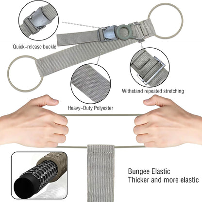 3PCS Luggage Straps,Adjustable Luggage Connector Straps to Two Suitcases
