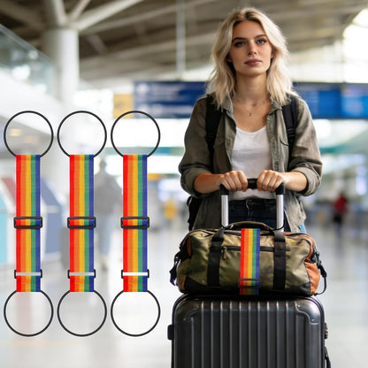 3PCS Luggage Straps,Adjustable Luggage Connector Straps to Two Suitcases