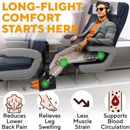 Foot Sling for Airplane Travel, Foot Hammock for Plane, Memory Foam