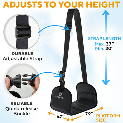 Foot Sling for Airplane Travel, Foot Hammock for Plane, Memory Foam