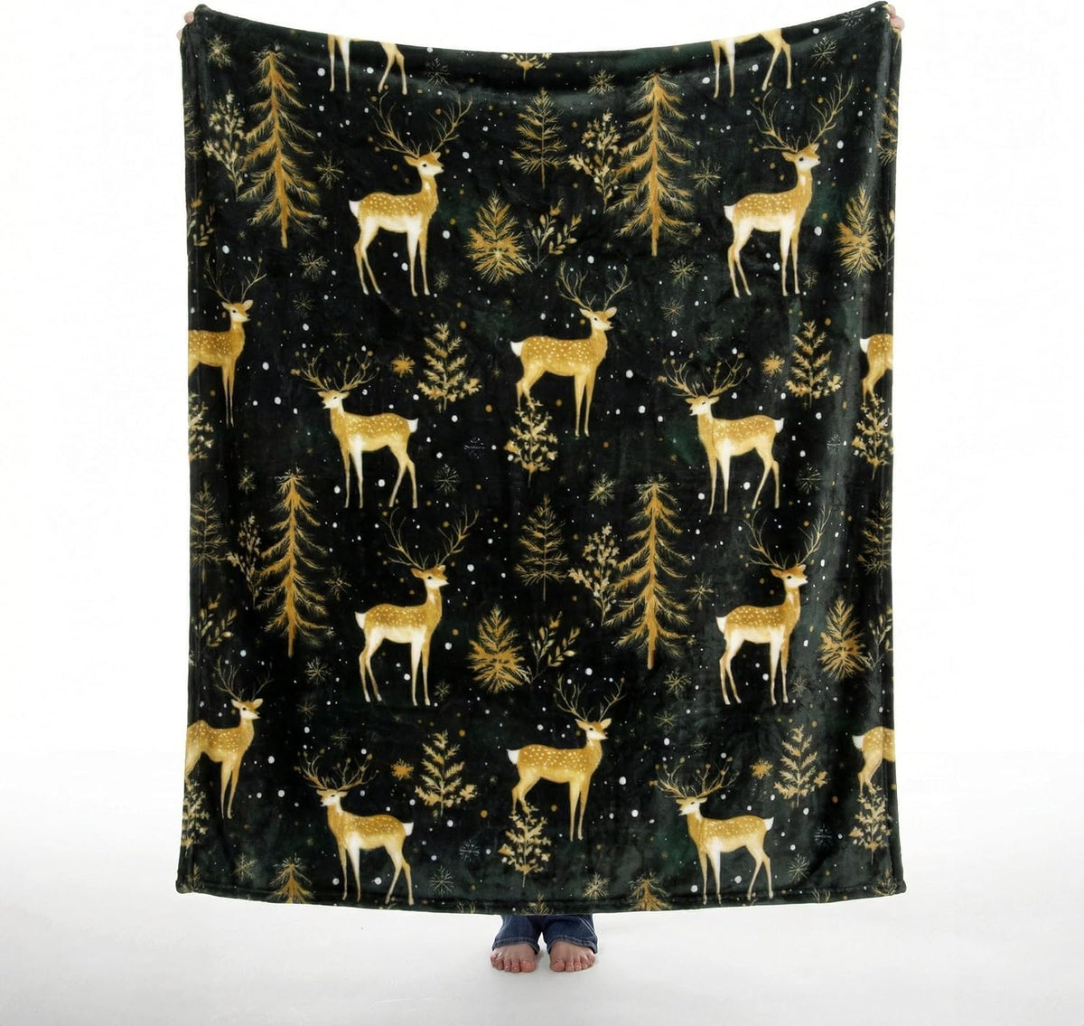 Inc. Travel Blanket, Premium Compact 2-in-1 Airplane Blanket/Pillow, Cow Print