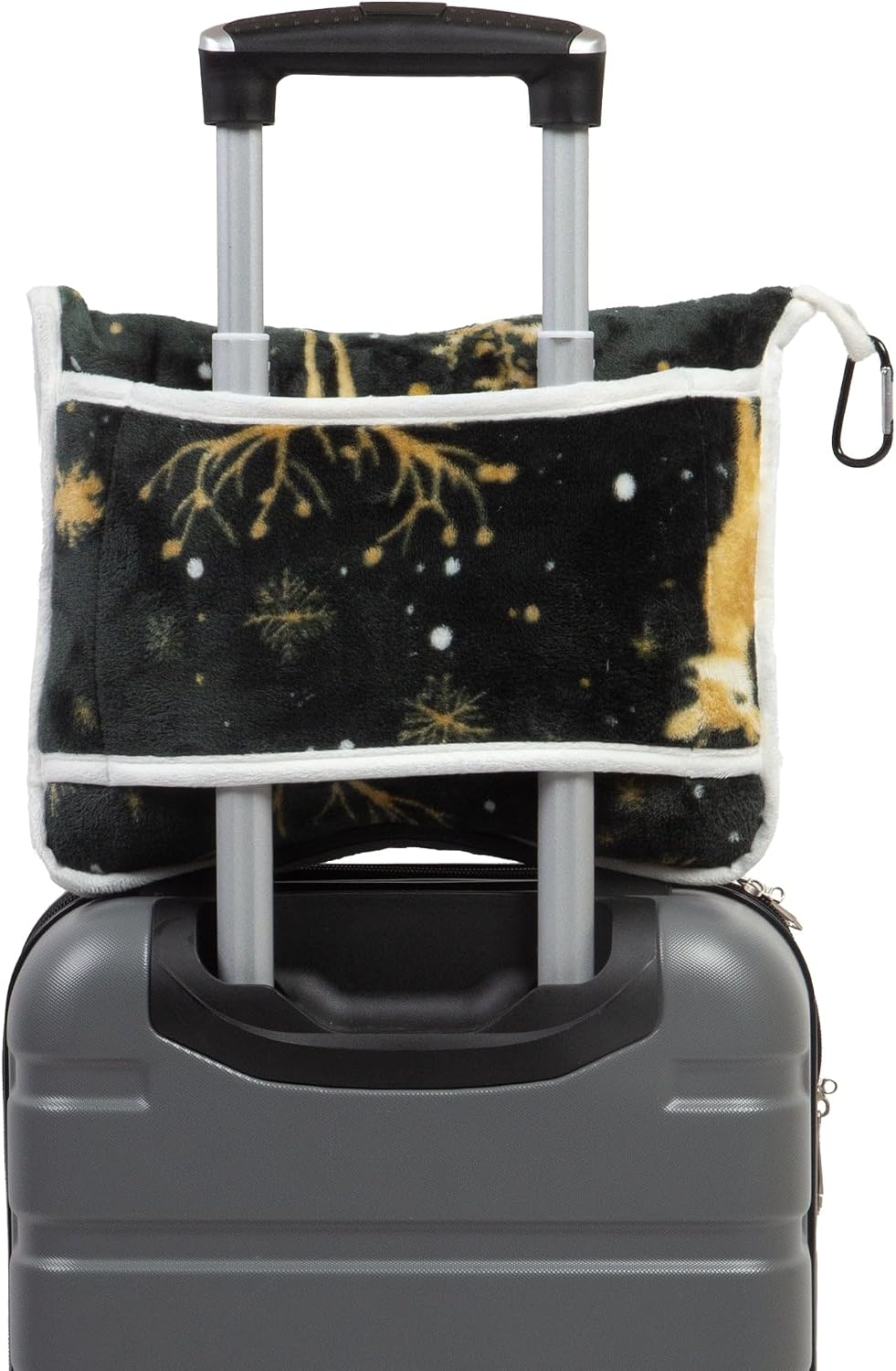 Inc. Travel Blanket, Premium Compact 2-in-1 Airplane Blanket/Pillow, Cow Print