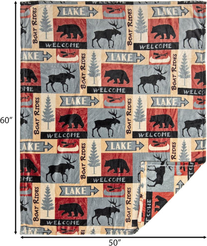 Inc. Travel Blanket, Premium Compact 2-in-1 Airplane Blanket/Pillow, Cow Print