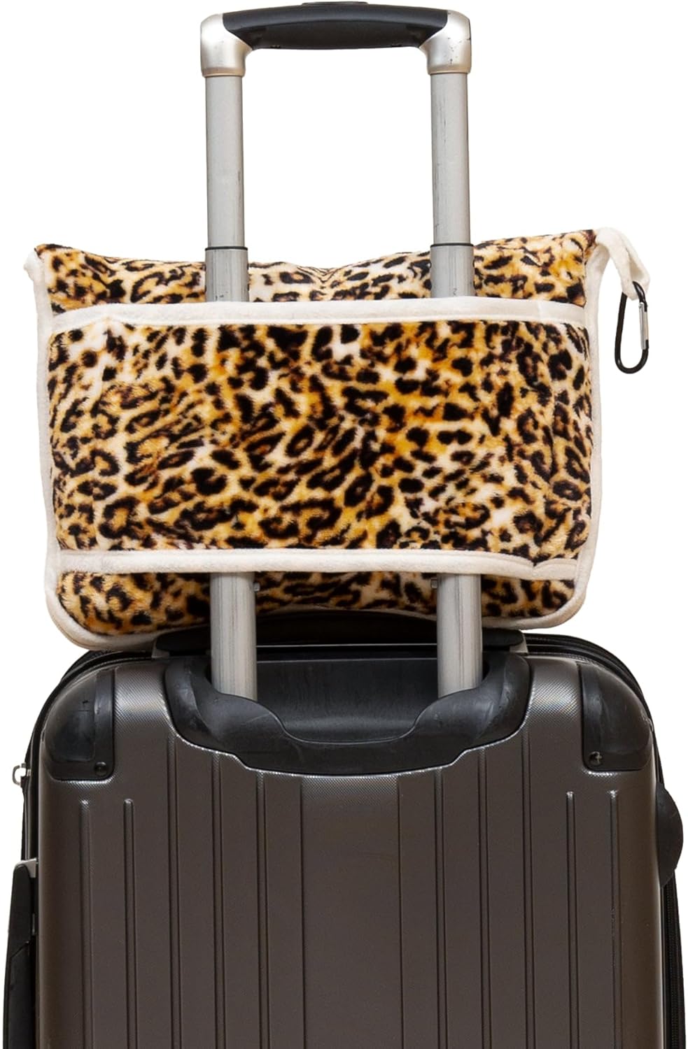 Inc. Travel Blanket, Premium Compact 2-in-1 Airplane Blanket/Pillow, Cow Print