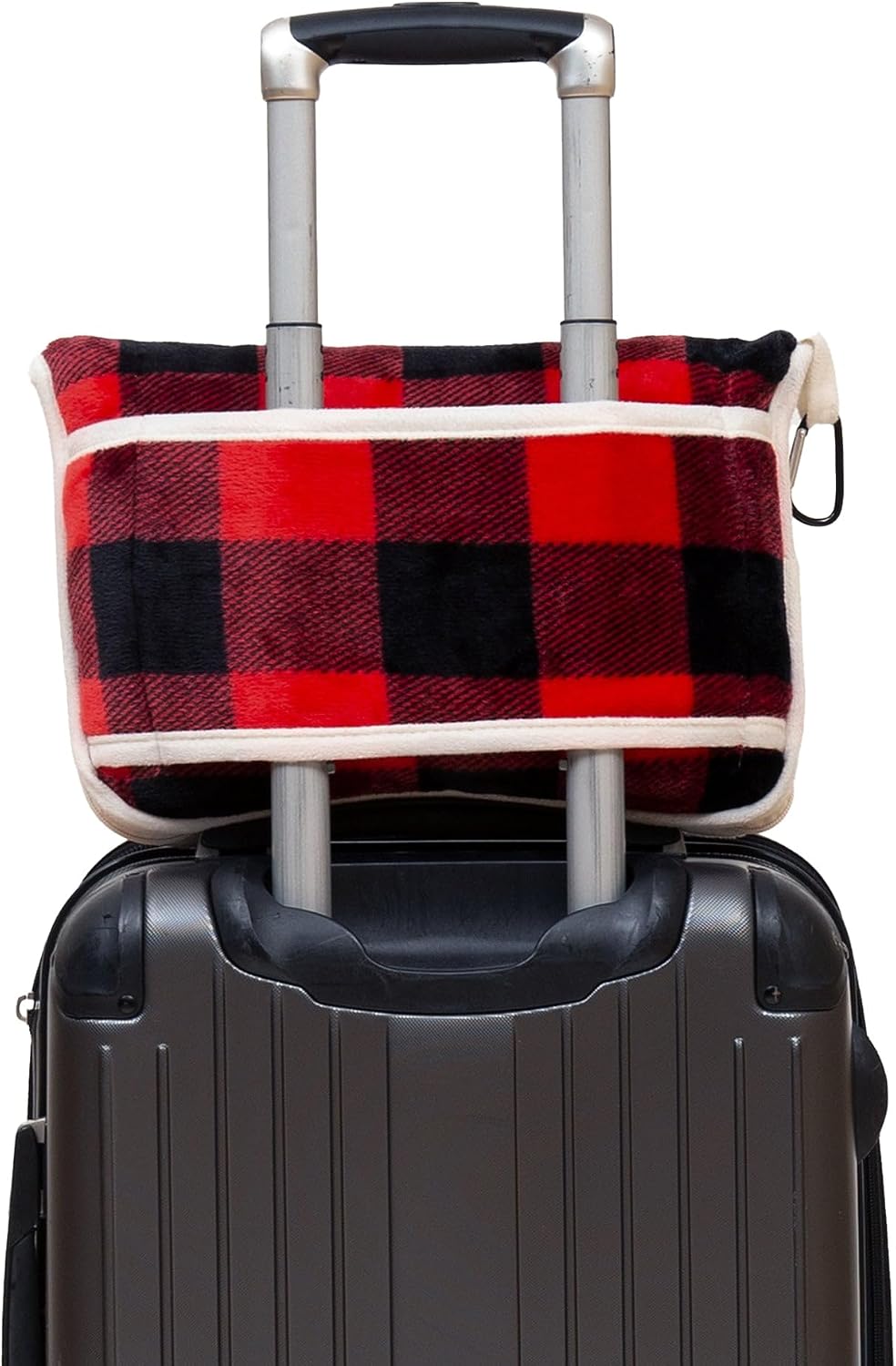 Inc. Travel Blanket, Premium Compact 2-in-1 Airplane Blanket/Pillow, Cow Print