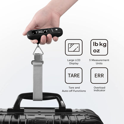 Digital Luggage Scale for Travel, 110Lbs Capacity, 0.1Lb Precision