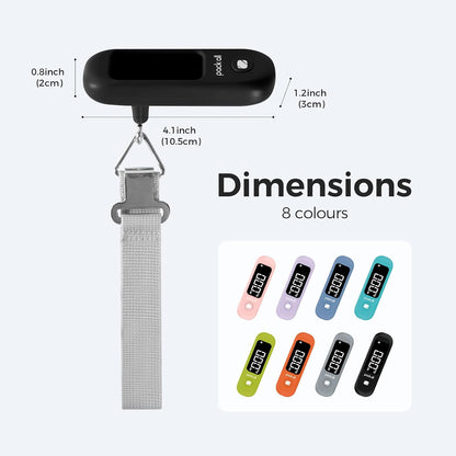 Digital Luggage Scale for Travel, 110Lbs Capacity, 0.1Lb Precision