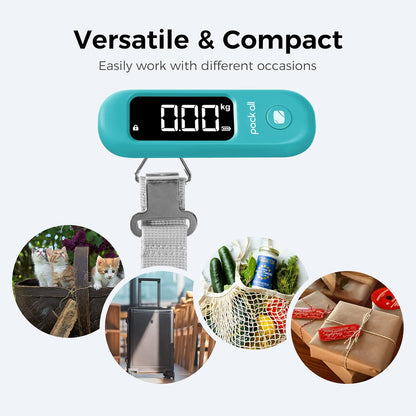 Digital Luggage Scale for Travel, 110Lbs Capacity, 0.1Lb Precision
