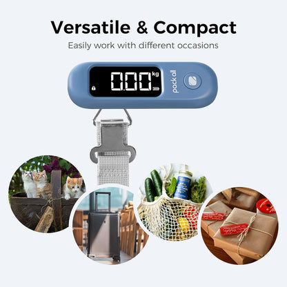 Digital Luggage Scale for Travel, 110Lbs Capacity, 0.1Lb Precision