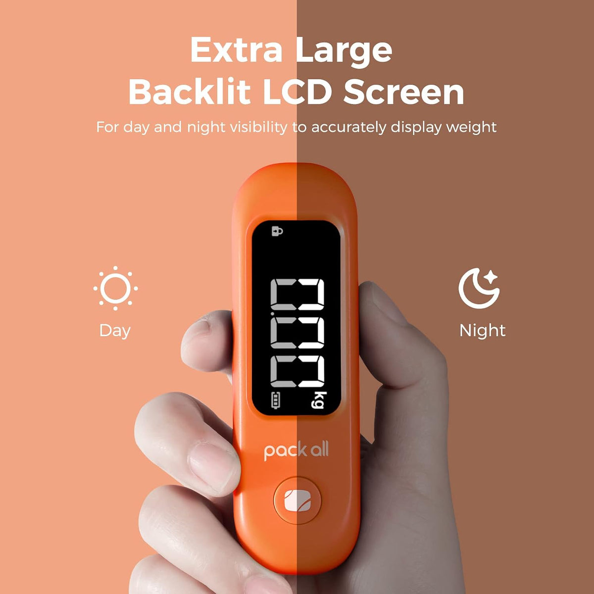 Digital Luggage Scale for Travel, 110Lbs Capacity, 0.1Lb Precision
