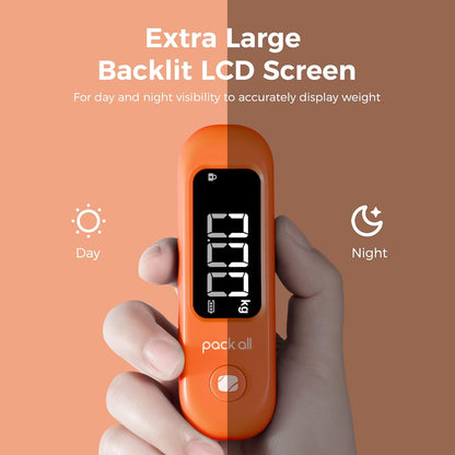 Digital Luggage Scale for Travel, 110Lbs Capacity, 0.1Lb Precision