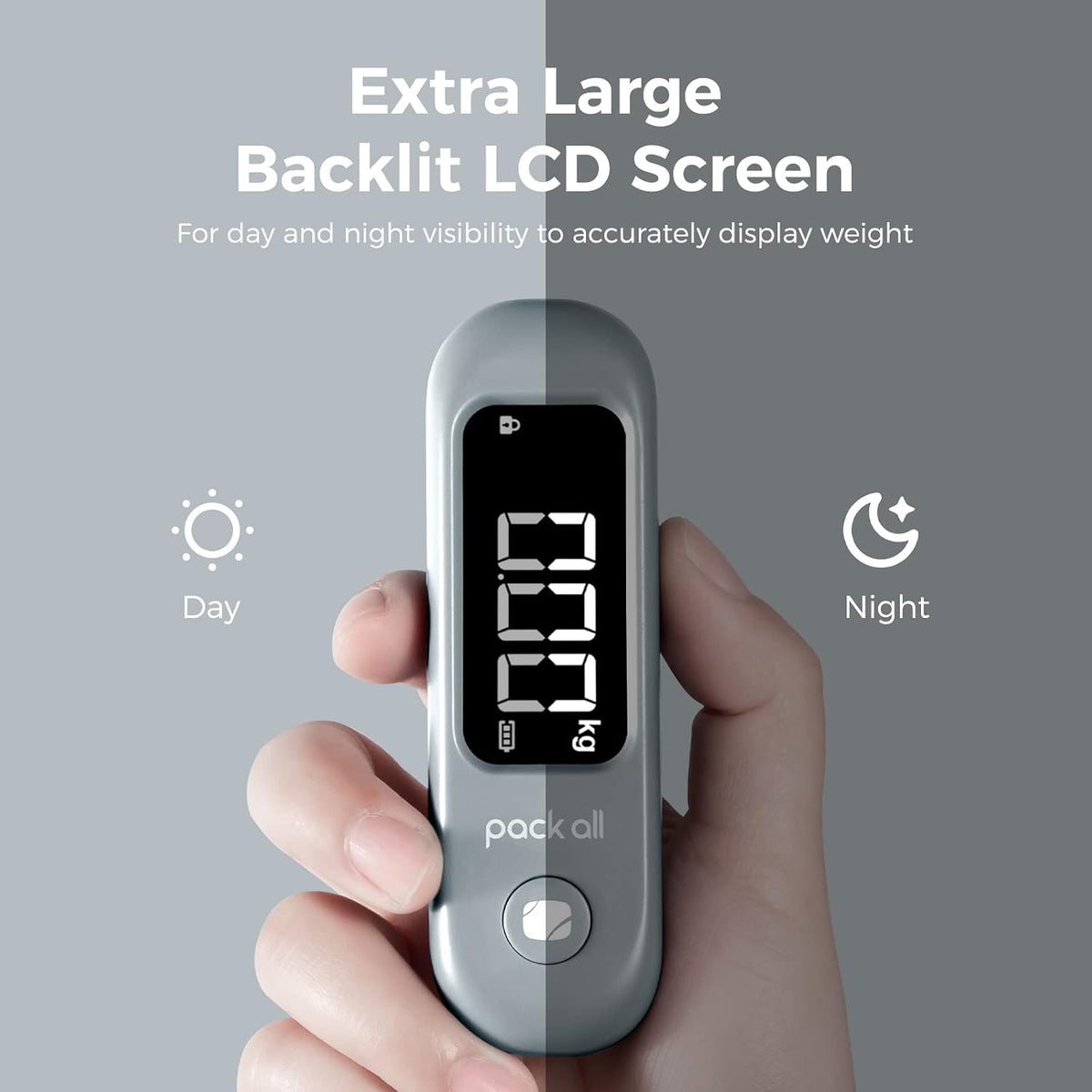 Digital Luggage Scale for Travel, 110Lbs Capacity, 0.1Lb Precision