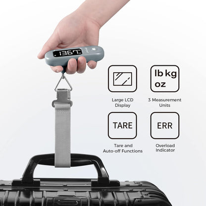 Digital Luggage Scale for Travel, 110Lbs Capacity, 0.1Lb Precision