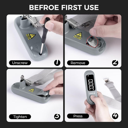 Digital Luggage Scale for Travel, 110Lbs Capacity, 0.1Lb Precision