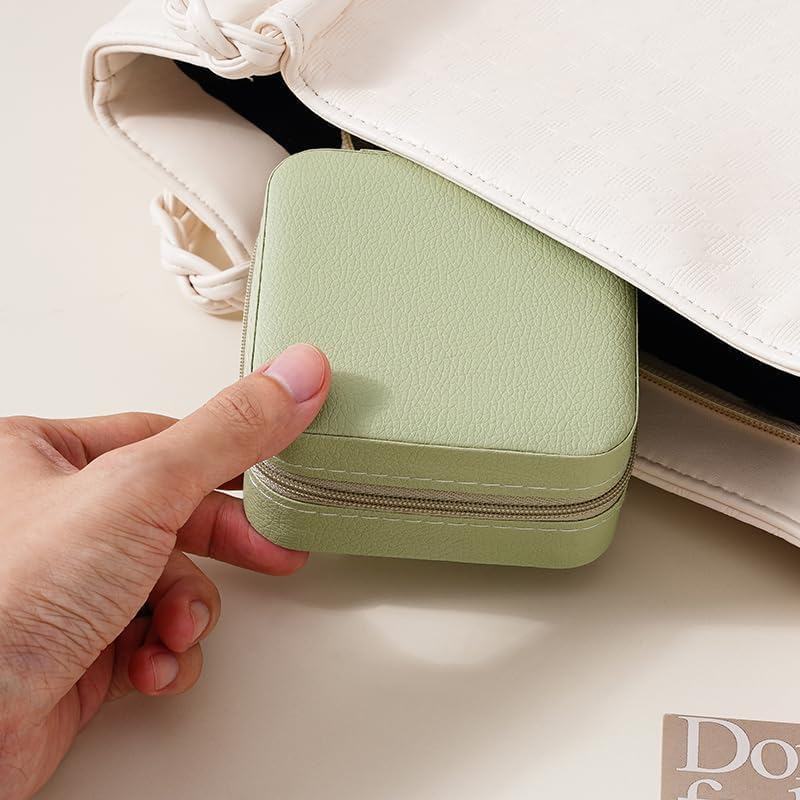 Travel Jewelry Case, Travel Jewelry Box, Mini Jewelry Travel Case, Jewelry Organizer Case, Portable Small Jewelry Organizer Storage Boxes - Best Gift for Women Girls.