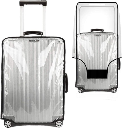 Luggage Cover 30 Inch Clear Suitcase Cover 0.4mm Thick PVC Transparent