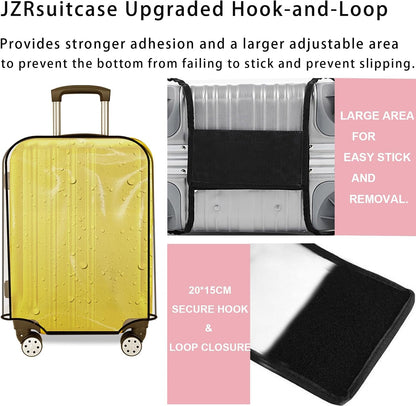 Luggage Cover 30 Inch Clear Suitcase Cover 0.4mm Thick PVC Transparent