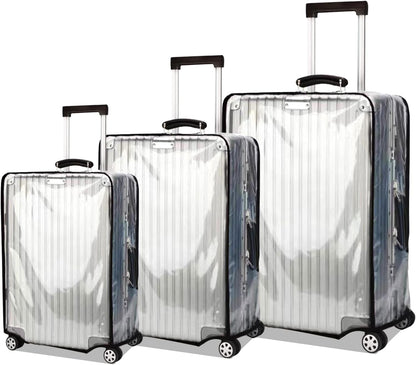 Luggage Cover 30 Inch Clear Suitcase Cover 0.4mm Thick PVC Transparent