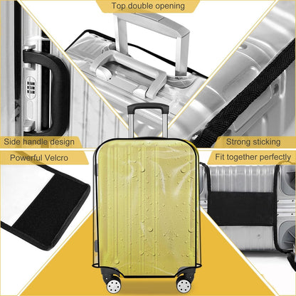 Luggage Cover 30 Inch Clear Suitcase Cover 0.4mm Thick PVC Transparent