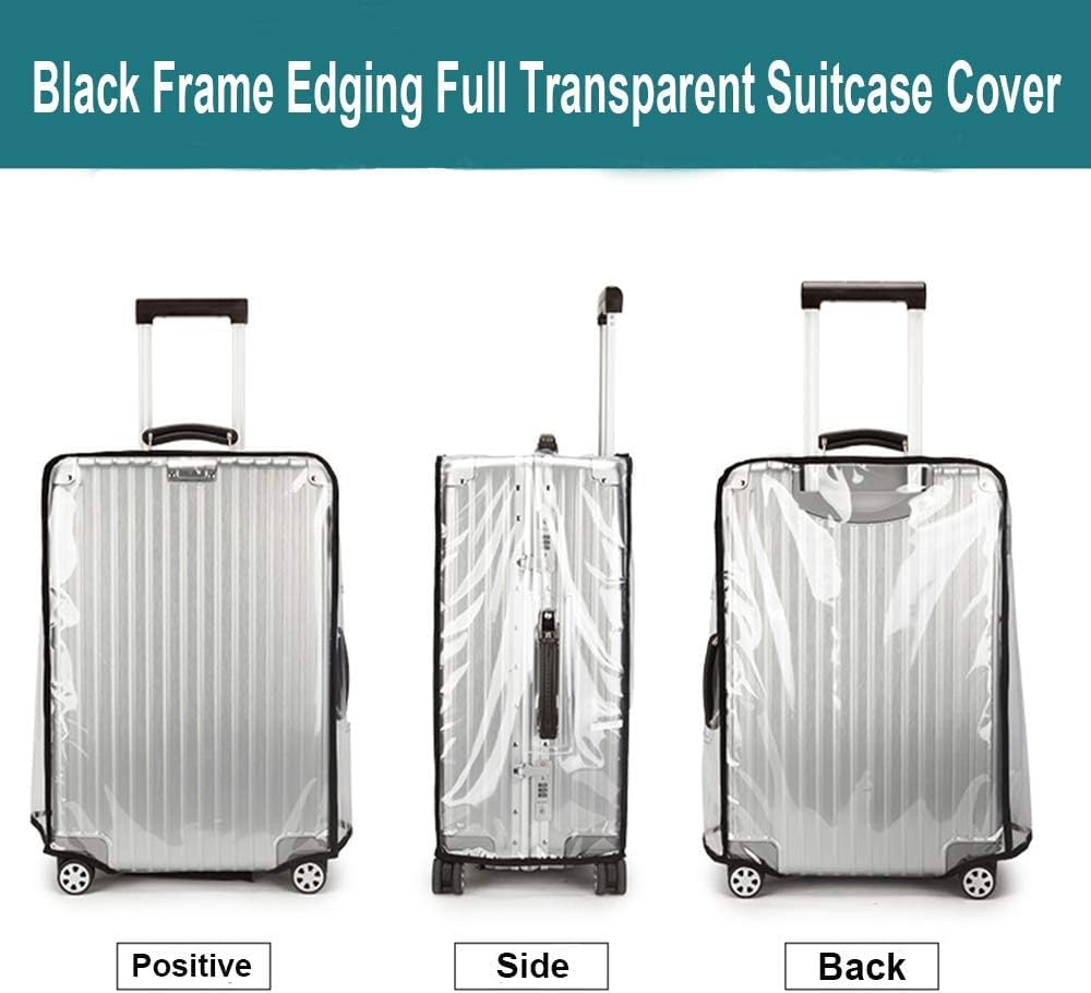 Luggage Cover 30 Inch Clear Suitcase Cover 0.4mm Thick PVC Transparent