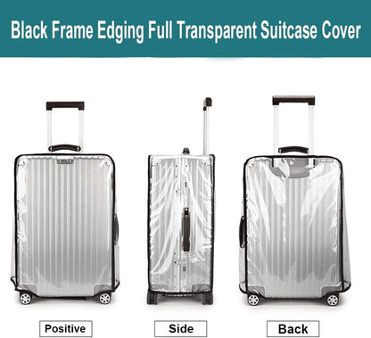 Luggage Cover 30 Inch Clear Suitcase Cover 0.4mm Thick PVC Transparent