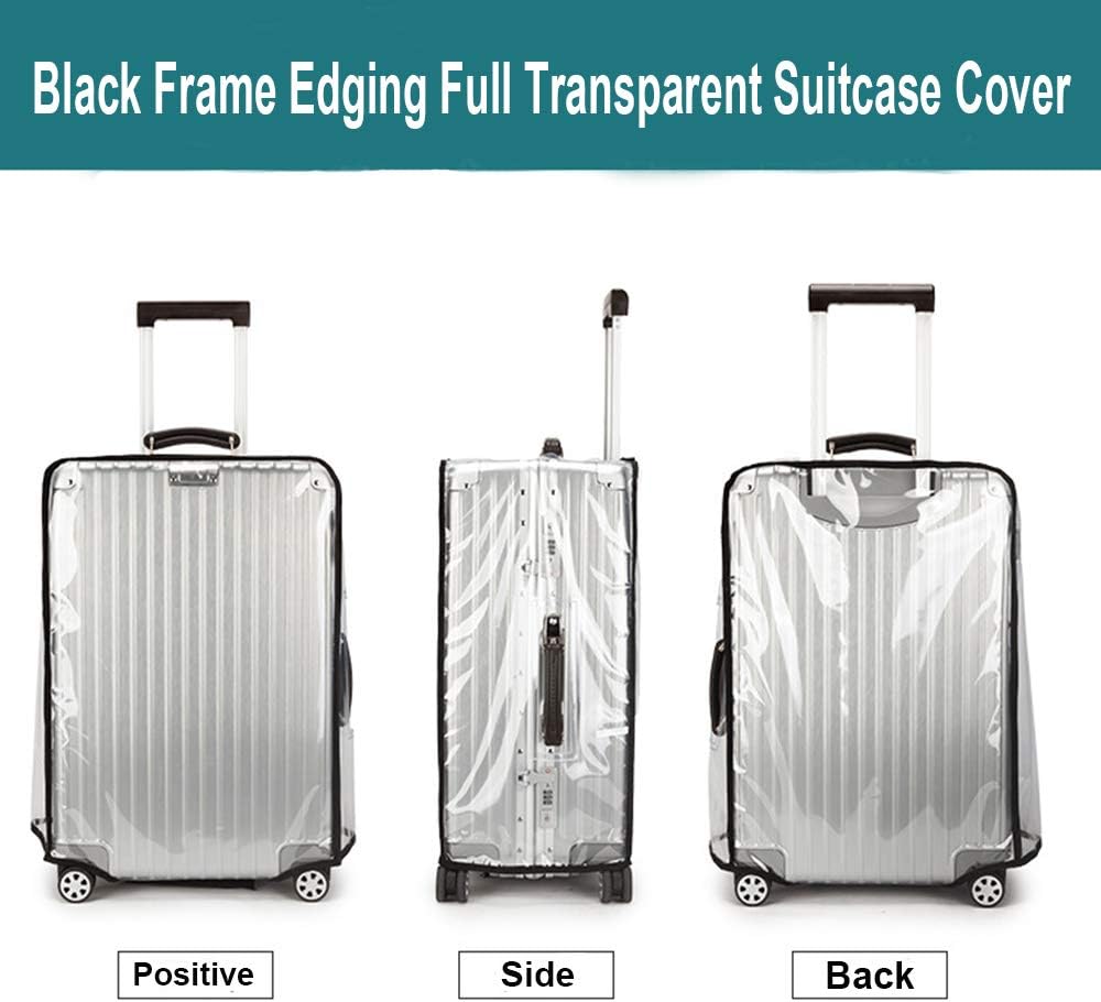 Luggage Cover 30 Inch Clear Suitcase Cover 0.4mm Thick PVC Transparent