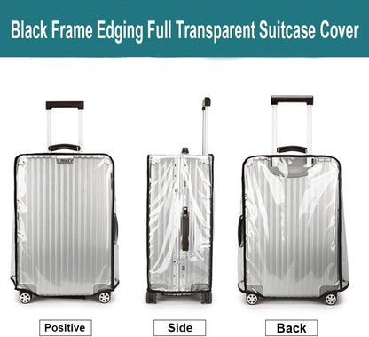 Luggage Cover 30 Inch Clear Suitcase Cover 0.4mm Thick PVC Transparent