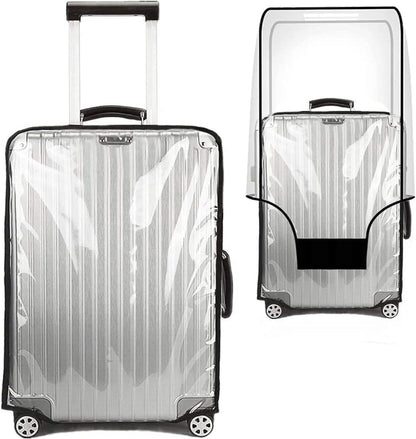 Luggage Cover 30 Inch Clear Suitcase Cover 0.4mm Thick PVC Transparent