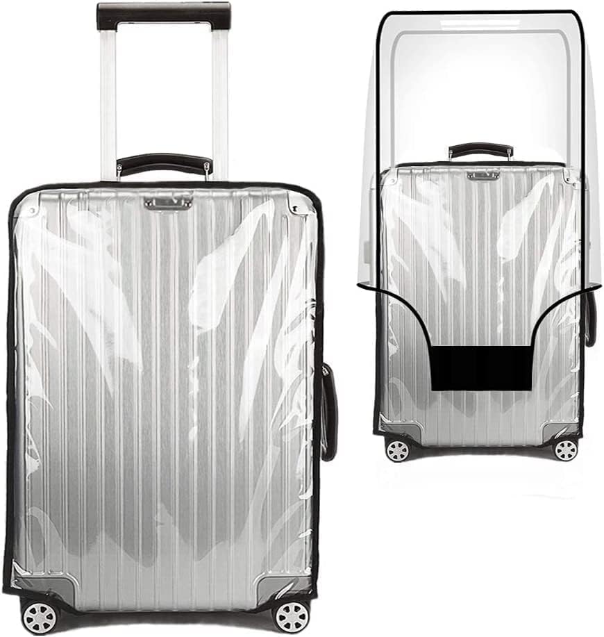 Luggage Cover 30 Inch Clear Suitcase Cover 0.4mm Thick PVC Transparent