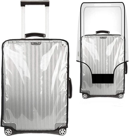 Luggage Cover 30 Inch Clear Suitcase Cover 0.4mm Thick PVC Transparent