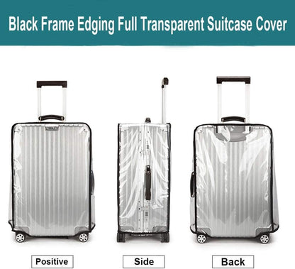 Luggage Cover 30 Inch Clear Suitcase Cover 0.4mm Thick PVC Transparent