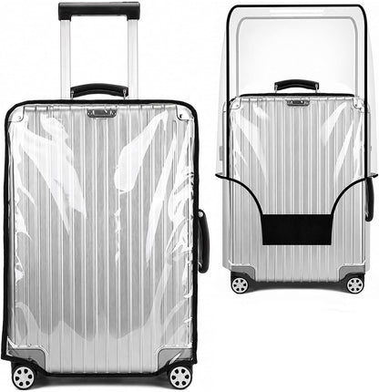 Luggage Cover 30 Inch Clear Suitcase Cover 0.4mm Thick PVC Transparent